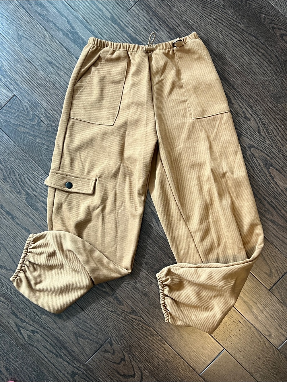 Zara Kids Cargo Jogger Pants in Tan